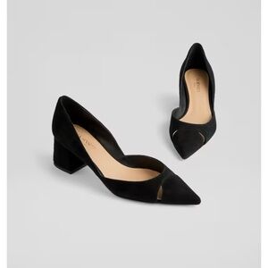 New LK Bennett Cecile Black Suede Pump Sz 10